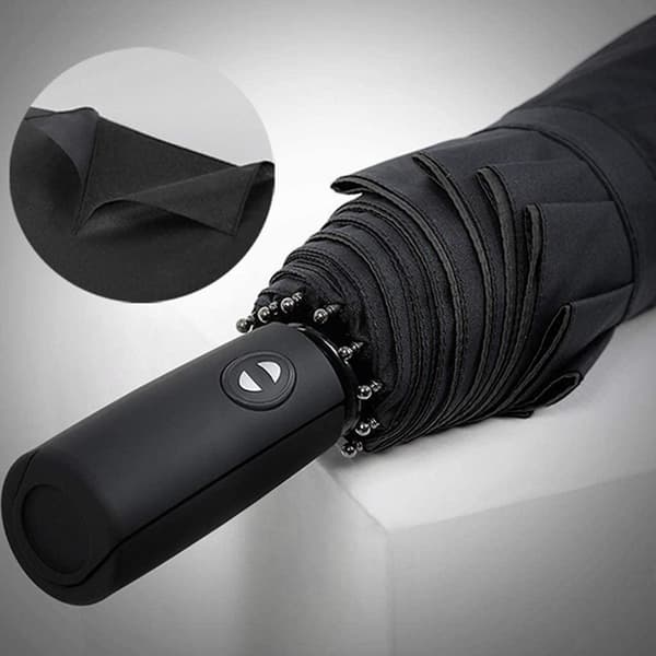 Sateenvarjo, Kompakti - 105 cm - Musta Black
