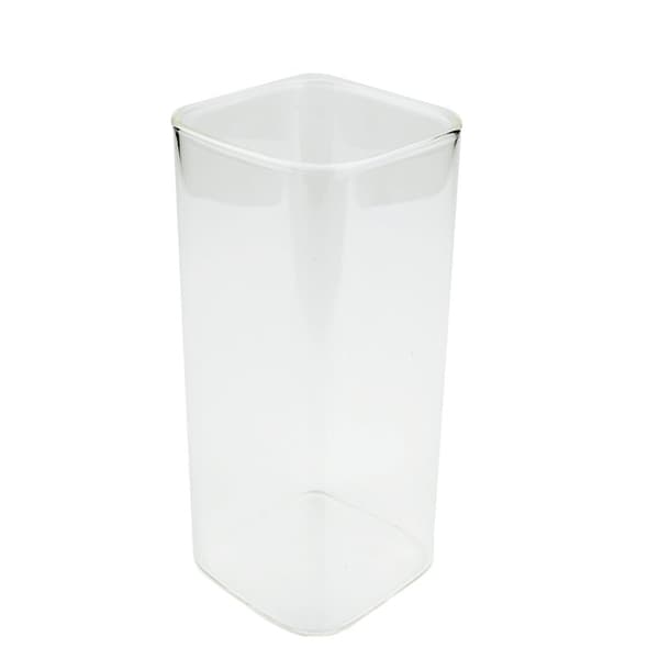 Fyrkantigt dricksglas Transparent