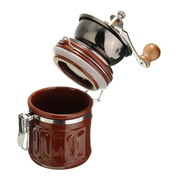 Manuell Kaffekvarn av Keramik Brun