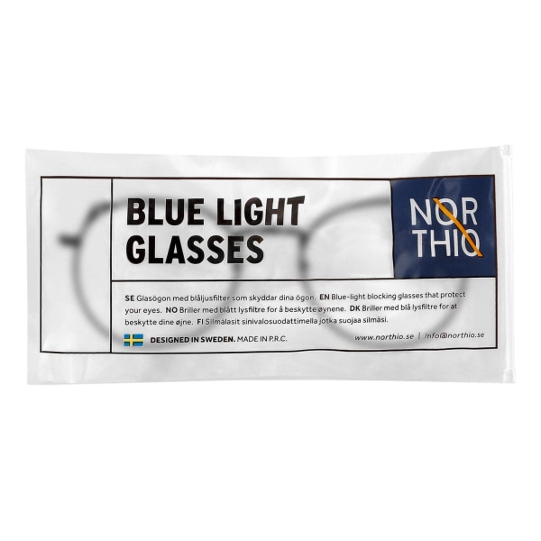Northio, Anti Blue Light Briller - Kat - Sort Black one size