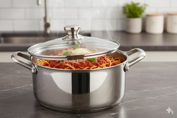 Induktionsgryde i rustfrit stål med honningkage, non-stick, 24 cm