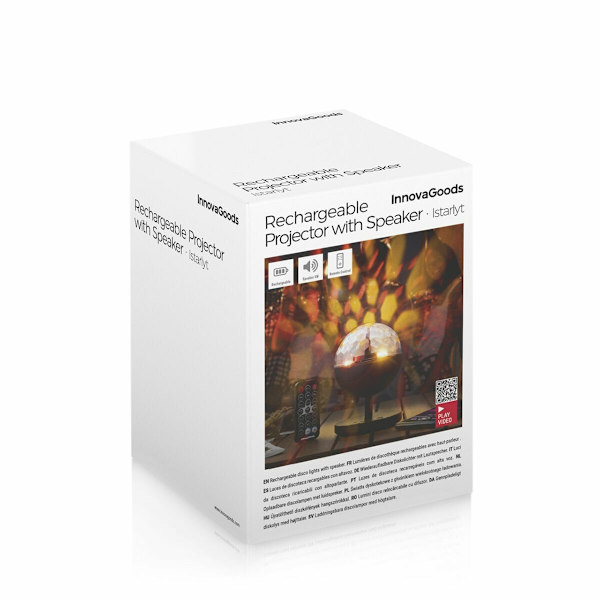 LED-Projektor med BT-Högtalare Svart