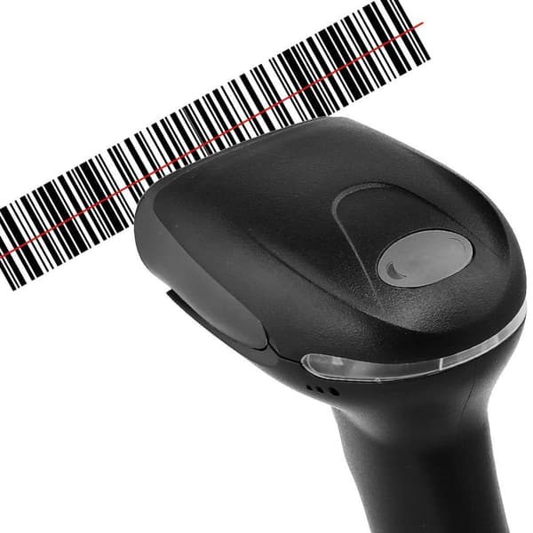 Viivakoodilukija USB 1D -koodeilla Black