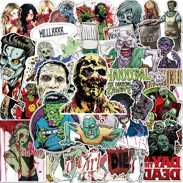 Tarrat zombie - 50 kpl Multicolor