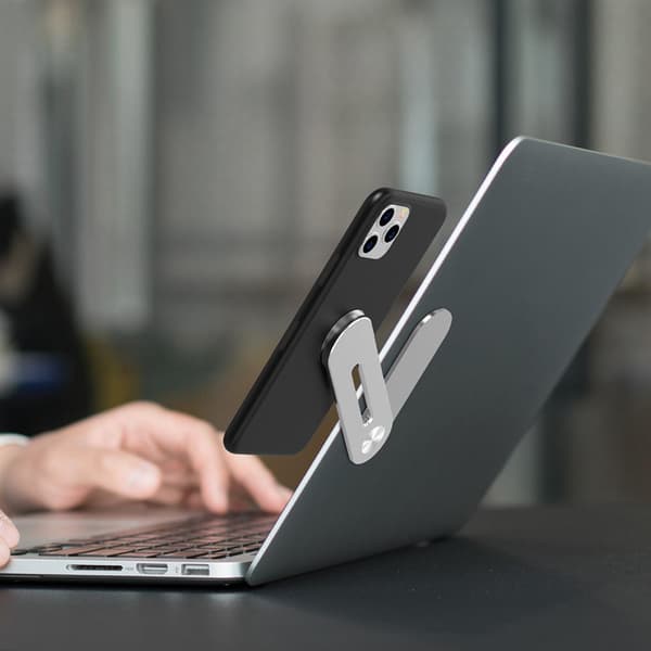 Magnetisk Mobilbeslag til Laptop Silver