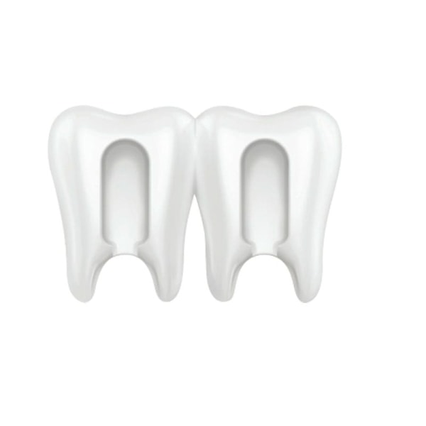 Tandbørsteholder til 2 tandbørster, Tand White