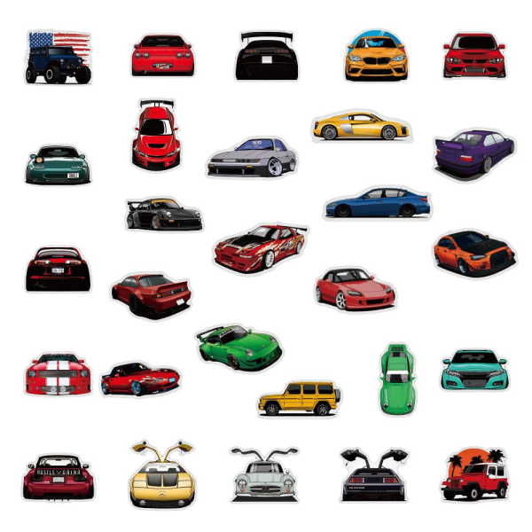 Tarrapakkaus - autot Multicolor
