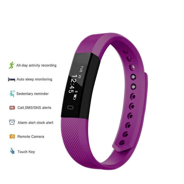 Fitnessarmband för Android och iOS - Lila Lila