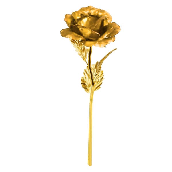 Evighetsros - Guld med Guldstjälk Guld