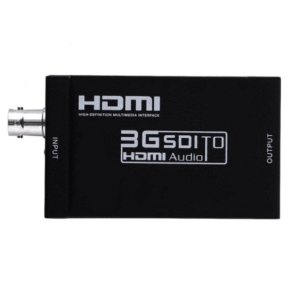 SD-SDI / HD-SDI / 3G-SDI HDMI:hin Mini-Muunnin Black