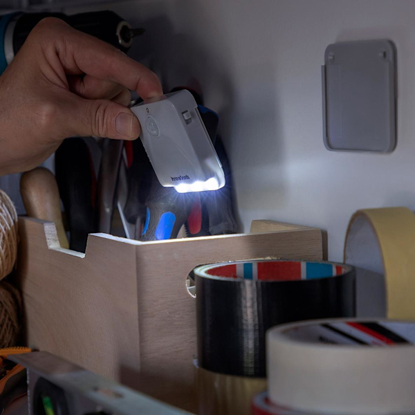 2x trådløse LED-lys med bevægelsessensorer White