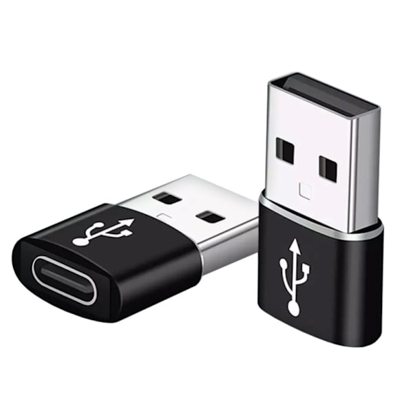 Trådløs USB-C til USB-A-adapter - Sort Black