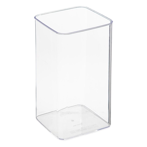 3-Pack Plastlådor - Transparenta Transparent