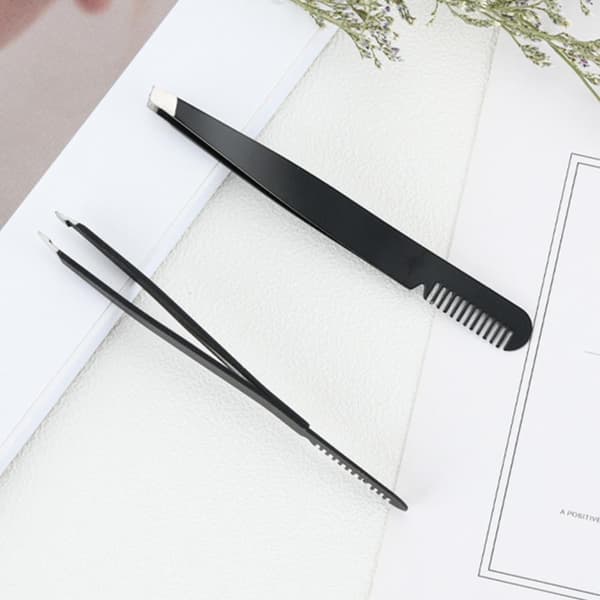 Pincet med kam - sort Black