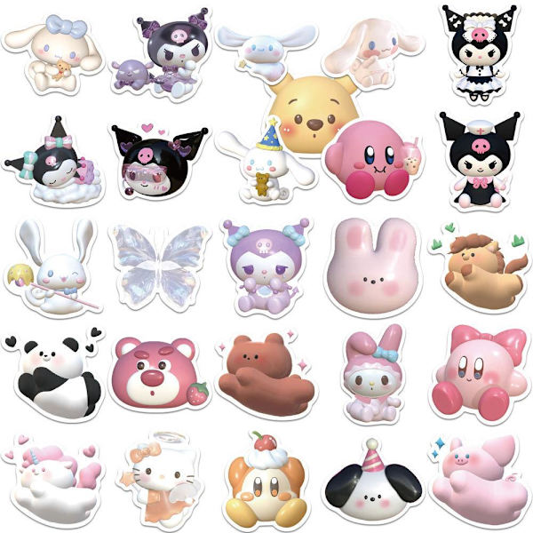 Tarrat - kawaii - 50 kpl. Multicolor