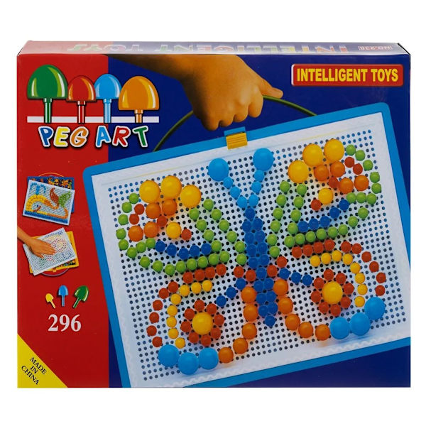 Svampepuslespil med kuffert - 296 brikker Multicolor