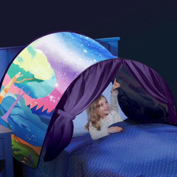 Tält för Säng - Magical Forest multifärg