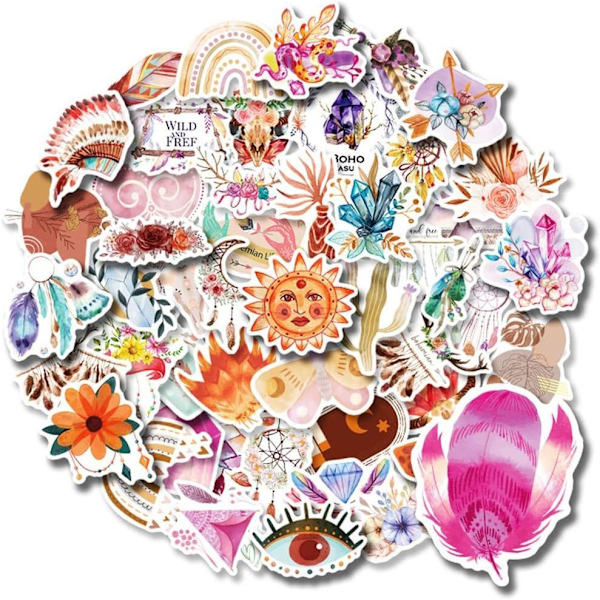 Tarrat - Bohoinspired kuviot - 50 kpl Multicolor