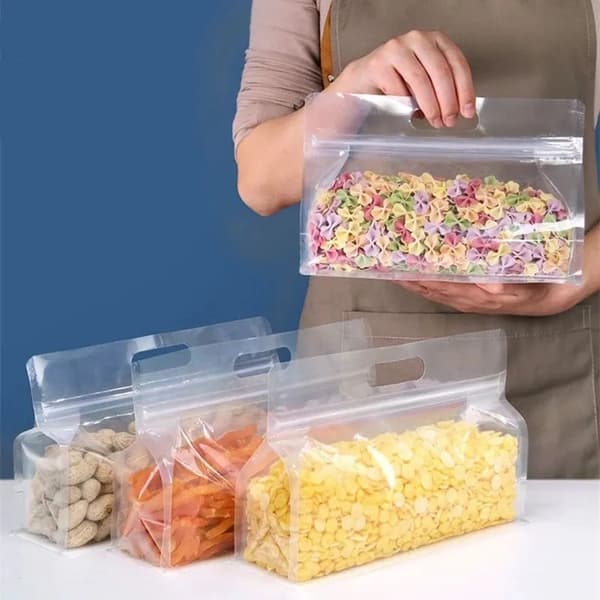 Smart taske til madopbevaring - silikone Transparent