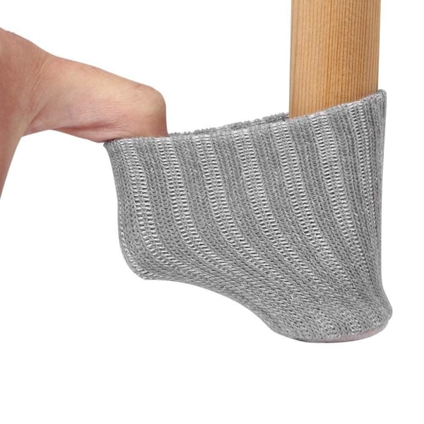 4x Møbelstrømper - Grå Grey