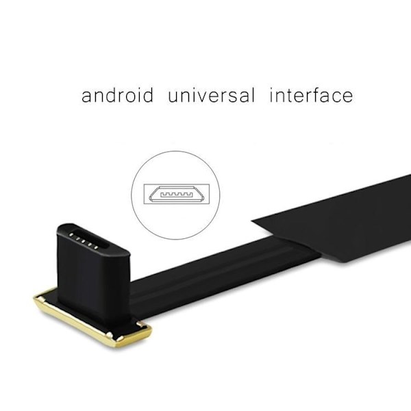 Qi Adapter - Trådløs Modtager for Oplading til Micro-USB - Sort Black