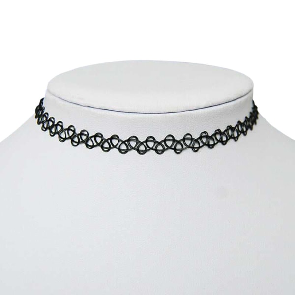 Choker Necklace / Halsband - One Size Svart