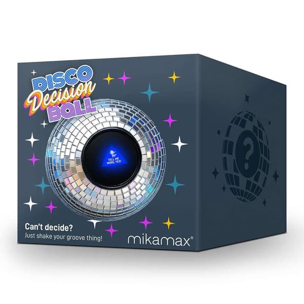 Disco Decision Maker Ball, 20 Retro Svar, ABS Glas