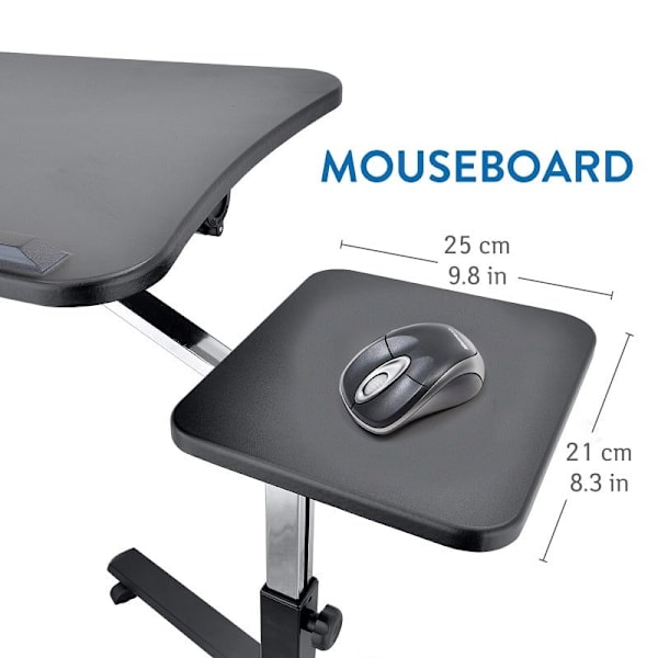 Tatkraft, Joy - Laptopbord med separat muse bord 13407 Black