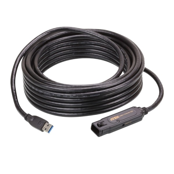 Ateena UE3310 - USB 3.1 Gen1 (tyyppi A) Jatkokaapeli, 10 m Black