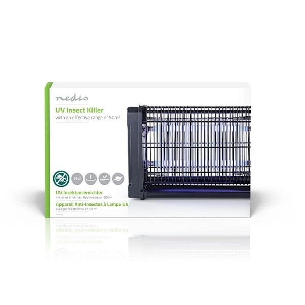 Hyönteisansa,16 W, Kantoalue 50 m² Black
