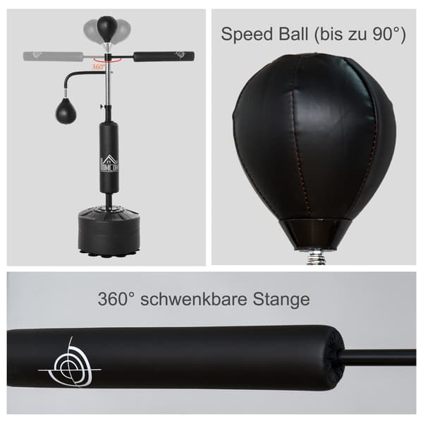 Stående Boxningsstativ med Reflexbollar, Justerbar
