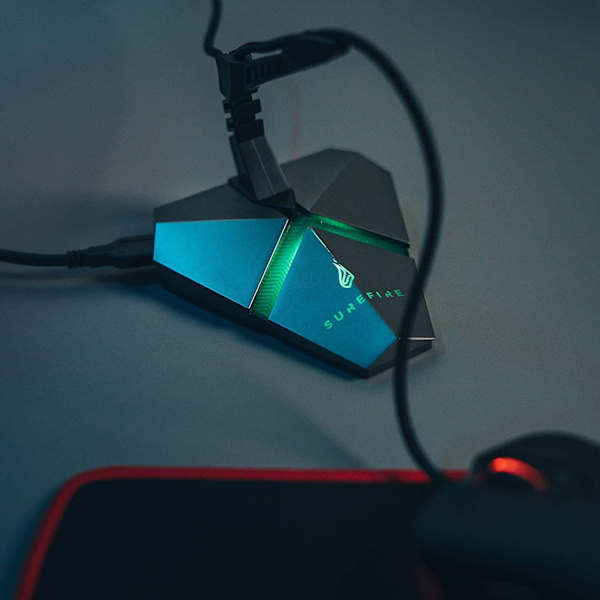 Multifunktionel Gaming Hub-3-i-1 Silver