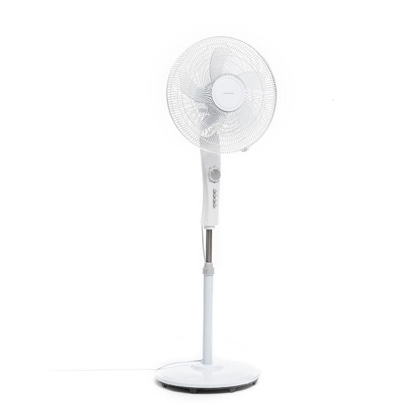 Gulvventilator med AC - 110–138 cm - Timer - 45 W White