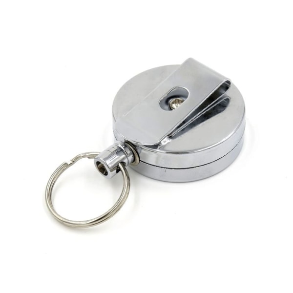Nøgleholder med jojo-funktion Silver