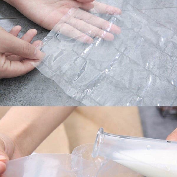 Selvlukkende isterninger - 10 stk Transparent