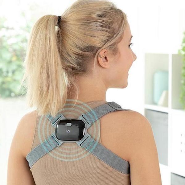 Vibrerende Kropsholdningsvest - Genopladelig Grey one size