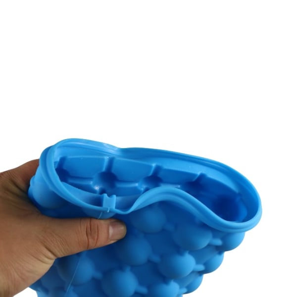 40 stykkers isboks/isspand i silikone med lufttæt låg Blue