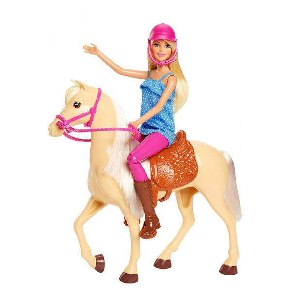 Barbie - Dukke og Hest Multicolor