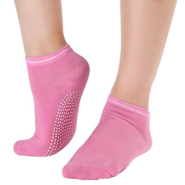 Anti-Slip Joogasukat - Vaaleanpunainen Multicolor one size