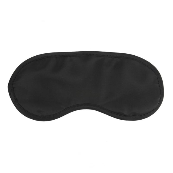 Sovemaske med Elastiske Bånd, Sort Black one size