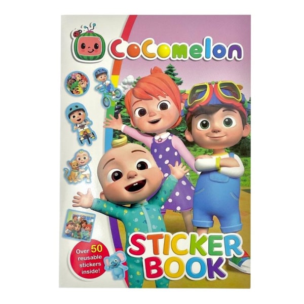 CoComelon - Häftad Målarbok med Klistermärken multifärg