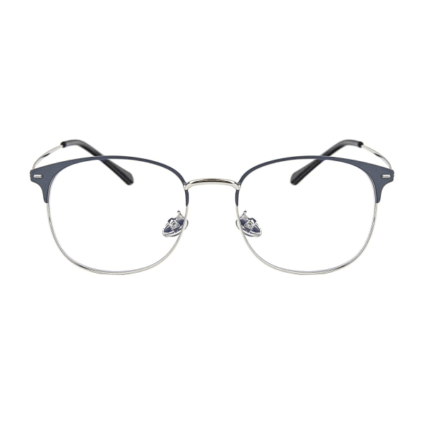 Anti Blue Light-Glasögon, Clubmaster - Grå / Silver grå one size
