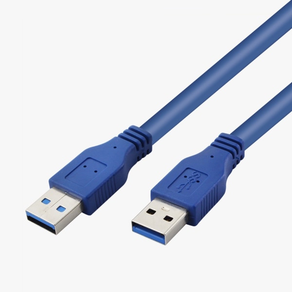 USB 3.0 Kabel - A Hane till A Hane - 1,0 meter Blå