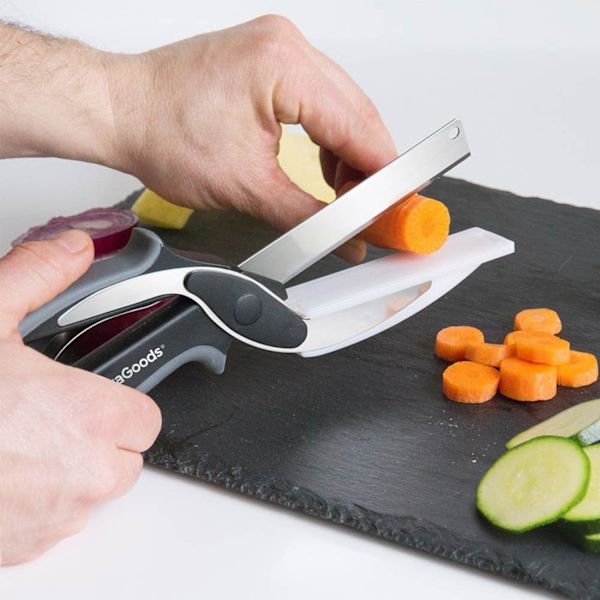 Kniv-saks med skærebræt Multicolor