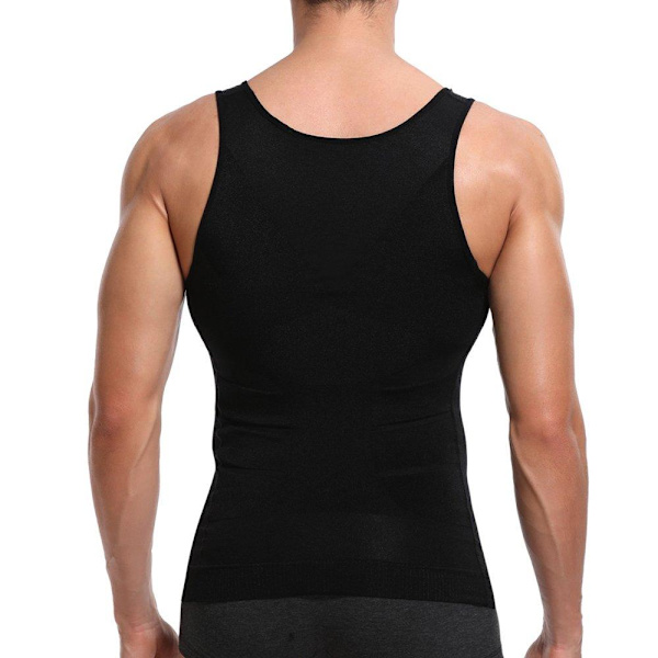 Kompressions Tanktop Mænd - Sort Black M