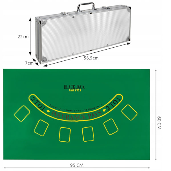 Poker set - 500 marker multifärg