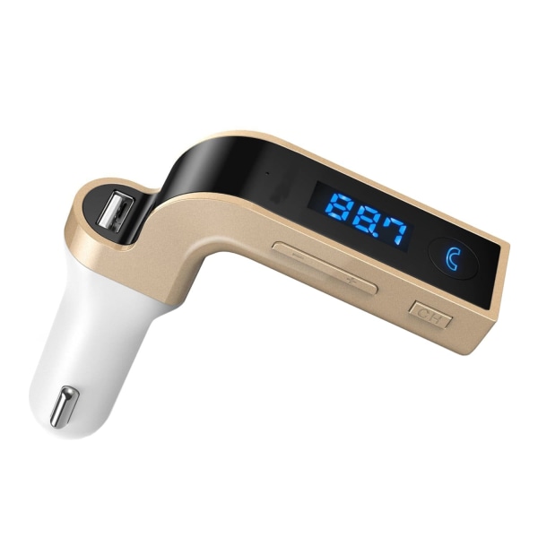 FM-sändare med Bluetooth Anslutning 4-in-1, Guld Guld