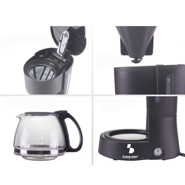 Kaffemaskine - 600 ml Black