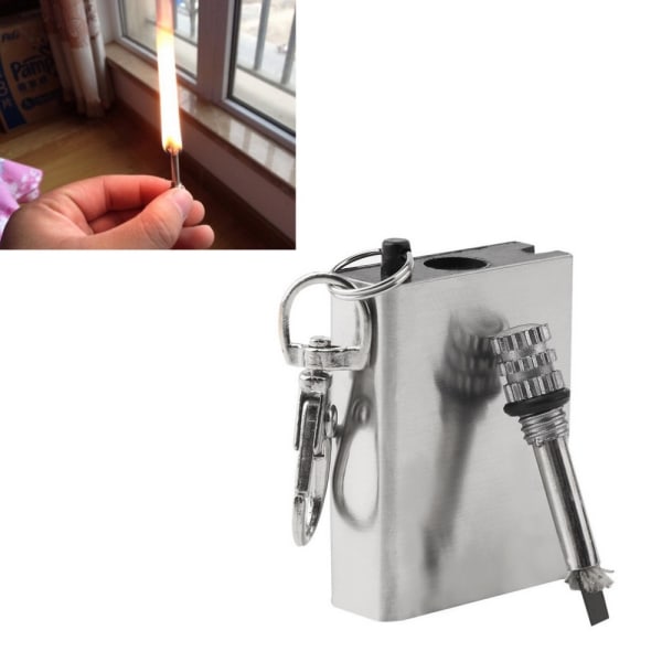 Evighedstændstik - Lighter med Flintstrimmel Silver