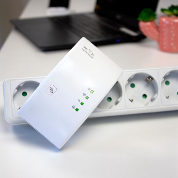 Trådløs Wi-Fi Repeater - Hvid White